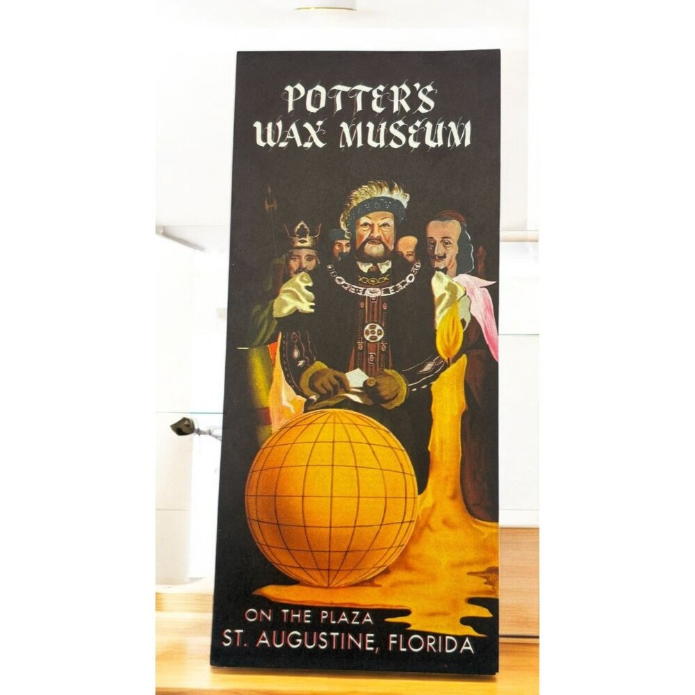 Potters Wax Museum Fold Out Brochure St Augustine Florida Travel Souvenir